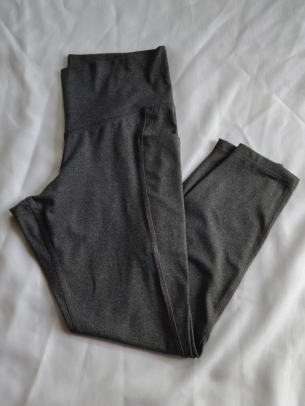 Member's Mark Women's High-Rise Ankle Legging Size L Gray 2 Side Pockets